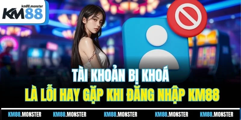 Tài khoản bị khoá là lỗi hay gặp khi đăng nhập KM88